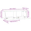 vidaXL Nástenná TV skrinka Dymový dub 98 x 31 x 30 cm Kompozitné drevo