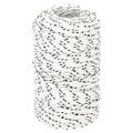 vidaXL Pletené lodné lano biele 2 mm x 500 m polyester