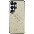 Obal Guess Fixed Glitter Big 4G Metal Logo pre Samsung Galaxy S26 Ultra zlatý
