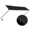 vidaXL Zaťahovacia markíza s LED 400x150 cm antracitová