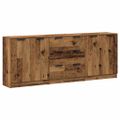 VidaXL Príborníky 3 ks Old Wood 60x30x70 cm Engineered Wood