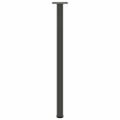 vidaXL Nohy ku konzolovému stolíku 4 ks antracitové 72-74 cm oceľové