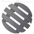 vidaXL Podstavce pod kvetináč 4 ks sivé Ø30x7,5 cm WPC