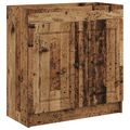 vidaXL Kúpeľňová skrinka pod umývadlo Staré drevo 78,5 x 37,5 x 81 cm