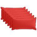 vidaXL Poťah na podložku 6 ks HOUTEN Červená 40 x 80 cm Polyester