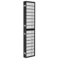 vidaXL Skladací paraván s 5 panelmi japonský štýl 200x170 cm čierny