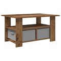 vidaXL Konferenčný stolík Staré drevo 77 x 55 x 42 cm Kompozitné drevo
