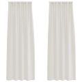 vidaXL Voile záclona 2 ks Krémová 245 x 140 cm Polyester