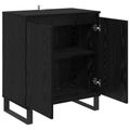 vidaXL Servírovacia skriňa Čierny dub 60 x 35 x 70 cm Kompozitné drevo