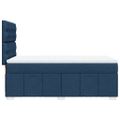 vidaXL Posteľný rám boxsping s matracom modrý 80x200 cm látka