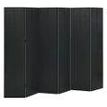 vidaXL Paraván so 6 panelmi, čierny 240x180 cm oceľ
