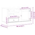 vidaXL TV skrinka Corona 100x45x58 cm, borovicový masív