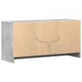 vidaXL TV stolík s LED betónovosivý 100x34x50 cm kompozitné drevo