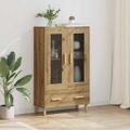 vidaXL Highboard Remeselný dub 70 x 31 x 115 cm Kompozitné drevo