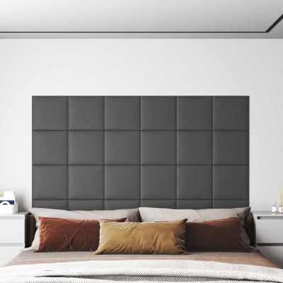 vidaXL Nástenný čelník 12 pcs 30 x 30 cm Biely látka