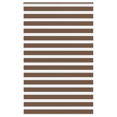 vidaXL Zebra roleta hnedá 150x230 cm šírka látky 145,9 cm polyester