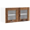 vidaXL Závesná skrinka Staré drevo a biela 80 x 31 x 40 cm