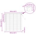 vidaXL Žalúzia Tmavohnedá 160 x 150 cm 25 mm PVC