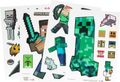 Sada nálepiek na okno Minecraft