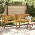 vidaXL Vonkajšia lavička Prírodná 220 x 56 x 90 cm