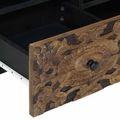 vidaXL TV skrinka Hnedá 100 x 33,5 x 46 cm Masívne mango drevo