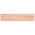 vidaXL Kúpeľňová doska bledohnedá 140x30x(2-4) cm ošetrený masív