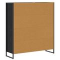 vidaXL Knižnica 99.5 x 30 x 108.5 cm Kompozitné drevo Čierny dub