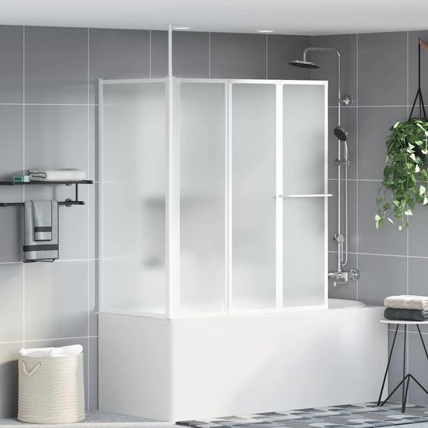 vidaXL Sprchový záves Matné 120 x 70 x 137 cm Hliník