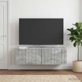 vidaXL Nástenná TV skrinka Nástenný Betónovo sivá 98 x 31 x 30 cm