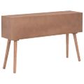 vidaXL Konzolový stolík s 8 zásuvkami 120x30x76 cm masívne borovicové drevo