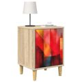 vidaXL Nočný stolík HEESCH 2 ks Dub sonoma 36 x 33 x 50 cm