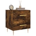 vidaXL Nočné stolíky 2 ks dymový dub 40x35x47,5 cm kompozitné drevo