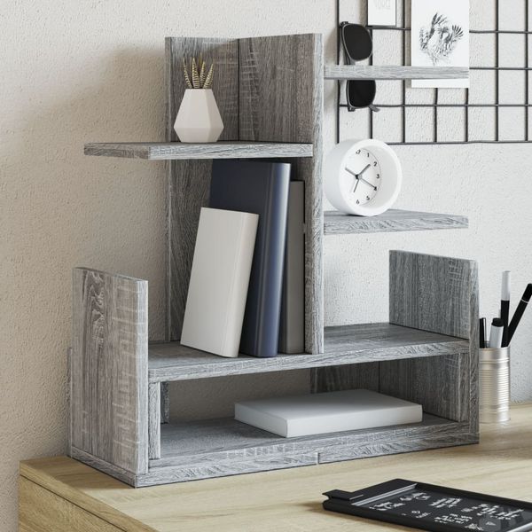 vidaXL Organizér na stôl, sivá sonoma 49x20x52,5 cm, kompozitné drevo