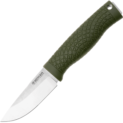 Böker Manufaktur Solingen 121501 BRONCO MINI GREEN vonkajší nôž 8,9 cm, zelená, TPE, Kydex