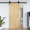 vidaXL Dvere NARVIK 95 x 210 cm Masívne borovicové drevo (neupravené)