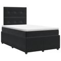 vidaXL Posteľ boxspring s matracom Čierna 120 x 190 cm Zamat
