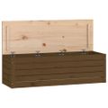 vidaXL Úložný box medovo-hnedý 109x36,5x33 cm masívna borovica