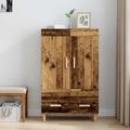 vidaXL Highboard Staré drevo 70 x 31 x 115 cm Kompozitné drevo
