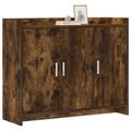 vidaXL Servírovacia skriňa Dymový dub 98,5 x 33 x 80 cm