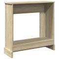 vidaXL Obloženie krbu dub sonoma 90x30x90 cm kompozitné drevo