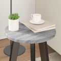 vidaXL Vrchná doska Ø 30 x 1,5 cm Okrúhly Kompozitné drevo Sivý Sonoma