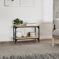 vidaXL TV skrinka dub sonoma 60x33x41 cm spracované drevo a oceľ