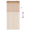 vidaXL Roleta Hnedá 110 x 220 cm Bambus