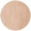 vidaXL Okrúhla stolová doska Ø50x4 cm neošetrený dubový masív