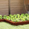 vidaXL Slimáková ohrada 4 ks 13,5 x 13,5 x 25 cm Hrdzavý