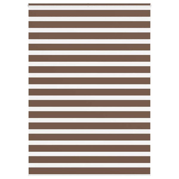 vidaXL Zebra roleta hnedá 155x230 cm šírka látky 150,9 cm polyester