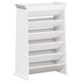 vidaXL Kvetináč na bylinky 6-poschodový biely 69x40x101,5cm borovica