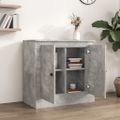 vidaXL Komoda betónovo sivá 70x35,5x67,5 cm spracované drevo