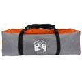 vidaXL Tunelový stan 560 x 395 x 212 cm Šedá a oranžová