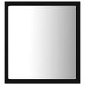 vidaXL Kúpeľňové zrkadlo s LED, čierne 40x8,5x37 cm, akryl